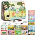 thumbnail image 1 of Freebear Libro Ocupado Para Niños Pequeños Actividades De Aprendizaje Preescolar Recursos Autismo Juguetes Sensoriales Juguetes Montessori Para 2-3 Años Juguetes De Viaje Regalos Para Niñas Y Niños 4, 1 of 5