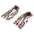 thumbnail image 1 of 2PCS Artificial Violet Hanging Flowers,Easy Installation, Crafted with Plastic Materials for Durable Use, Suitable for Weddings, Parties, and Home Decor, 1 of 8