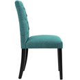 thumbnail image 3 of Modway Duchess Fabric Dining Chair, Teal, 3 of 4