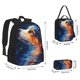 thumbnail image 2 of Balery Galactic Dog Swirls Art Mochila escolar 3 en 1 para niños: mochila resistente con lonchera térmica y estuche para lápices. Mochila escolar para niños y niñas., 2 of 7