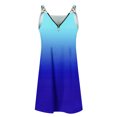 thumbnail image 4 of DailyTrove Women's Ombre Sleeveless Midi Dress, Casual Daily & Evening Wear, Stretchy Polyester Blend, Fit & Flare, Solid Color Lining, 4 of 6
