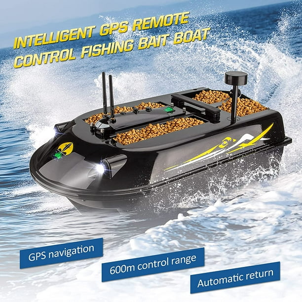GPS RC Fish Bait Boat 8kg Load with 600M Remote Control Sea Fishing Bait  Boat 