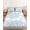 Light Blue Grey, variant on Queen Size Fitted Sheet Set - Navy Blue Stripe 3 Piece Bedding Sets 16" Deep Pocket Fitted Sheet with 2 Pillowcases, Modern Blue Ombre Vertical Striped Brushed Microfiber Hotel Luxury Bed Sheets
