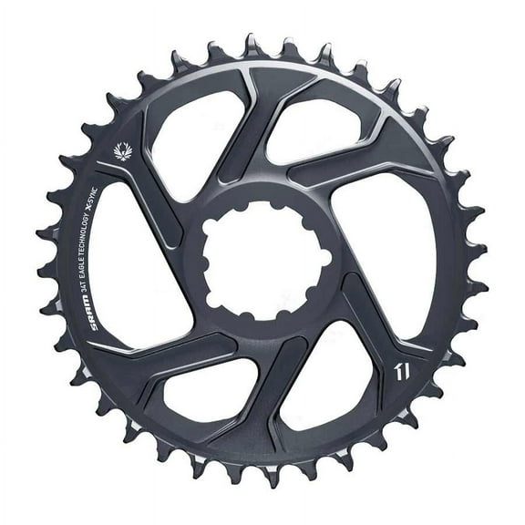 SRAM GX Eagle C1 Chainring Teeth: 34, Speed: 11/12, BCD: Direct Mount, Aluminum, Grey, 6mm