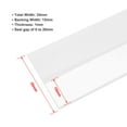 thumbnail image 2 of Unique Bargains 1-3/8"(35mm) Width 4M Long Weather Stripping Frameless Door Bottom Seal Clear, 2 of 4