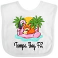 thumbnail image 3 of Inktastic Tampa Bay Florida Flamingo Girls Baby Bib, 3 of 4