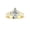 yellow-gold, variant on Platinum 3 Carat LAB GROWN IGI CERTIFIED DIAMOND Contemporary Channel Set Princess And Pave Round Cut Marquise Cut Diamond Engagement Ring (I-J Color SI1-SI2 Clarity 2 Ct Center)