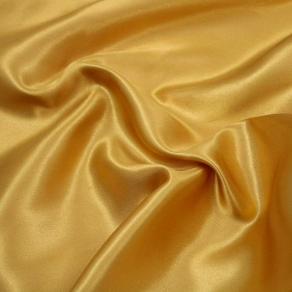 FREE SHIPPING!!! 60" inches Wide - by 20 Yards - Charmeuse Bridal Satin Fabric for Wedding, Apparel, Crafts, Decor, Costumes (DARK GOLD, 20 YARDS)