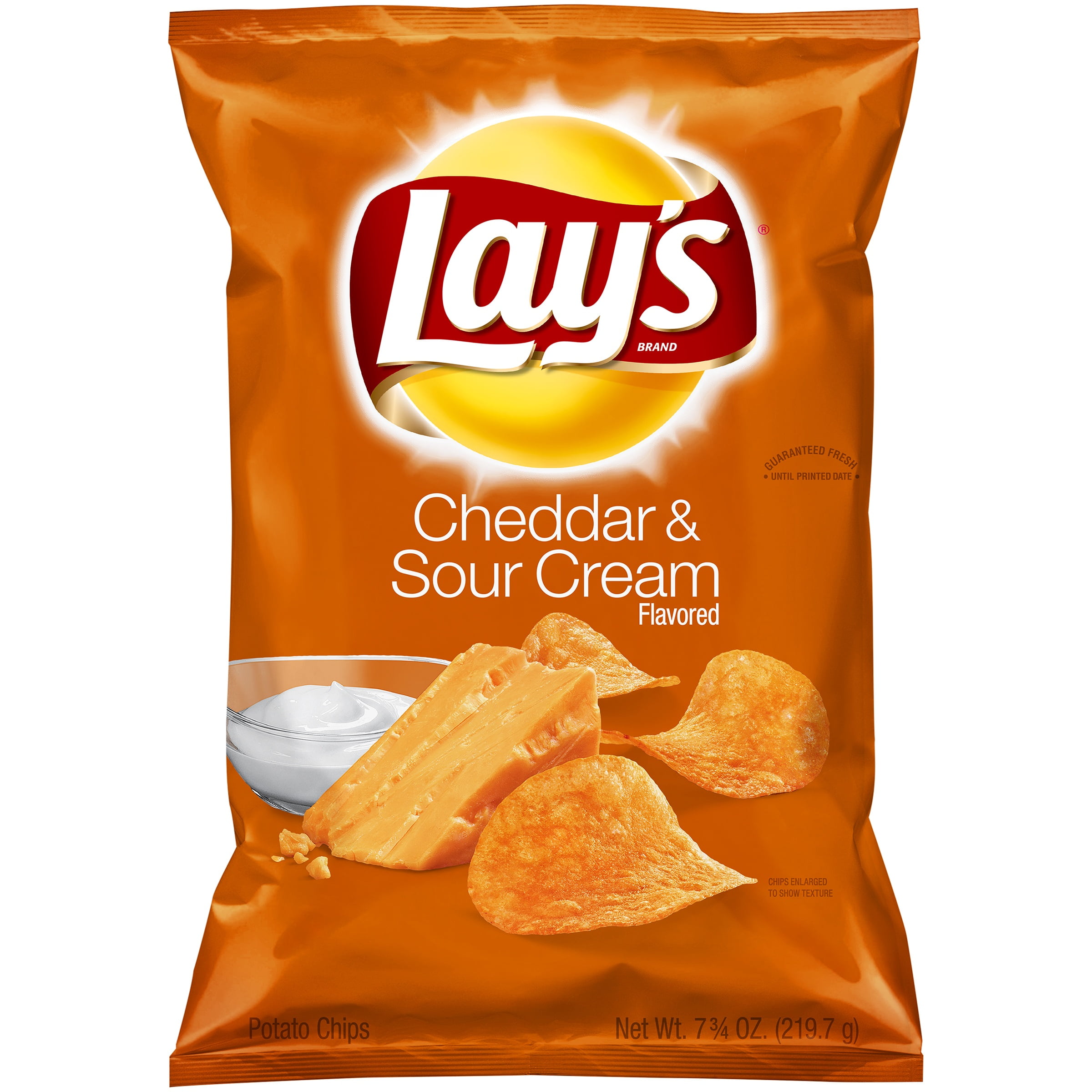 Lay's Potato Chips, Cheddar & Sour Cream, 7.75 Oz by Frito-Lay, Inc.