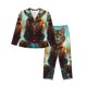 thumbnail image 1 of Balery Riverside Meditating Cat Conjunto de Pijama con Estampado para Mujer, Conjunto de Dos Piezas con Manga Larga, Ropa de Dormir Suave con Bolsillos, Pijamas Cómodos-Medium, 1 of 7