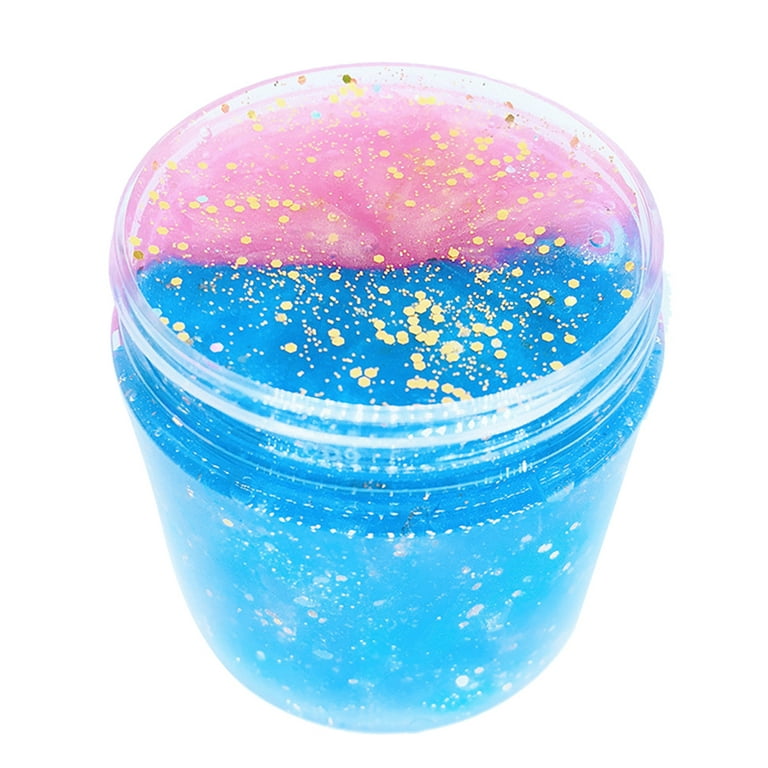 1pc Clay Foam Slime With Bubble Wrap & Glitter For Girls' Stress