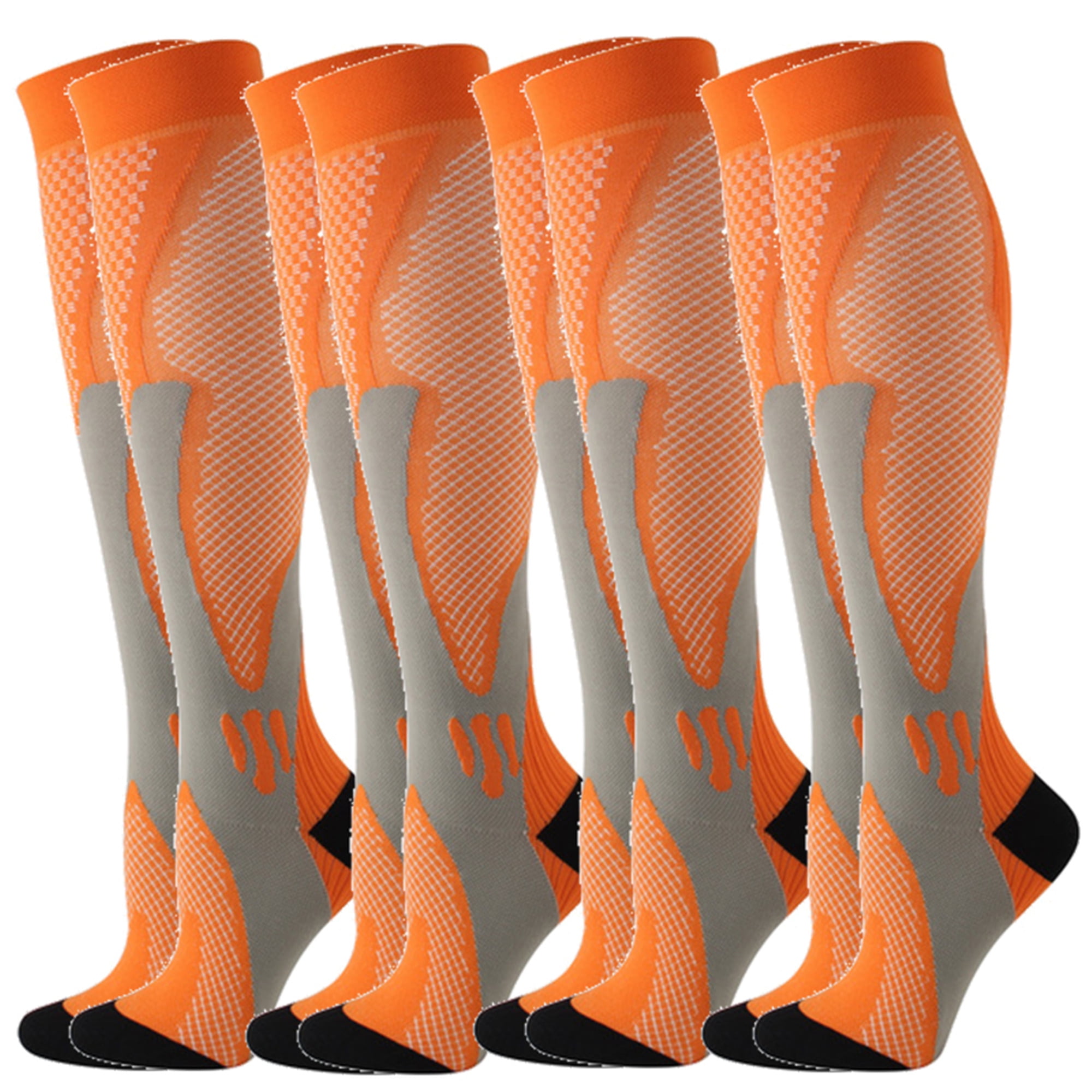Elbourn 4Pair Medical Sport Compression Socks Men, 1527 mmhg Run