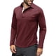 thumbnail image 1 of pstuiky camisas de manga larga para hombre, Camiseta informal de manga larga para hombre, color liso, con solapa, estilo retro. camisetas de hombre xxl, 1 of 7