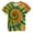 Orange2, variant on lnmuld Toddler Girls Casual Swirl Print Graphic Round Neck Short Sleeve Comfortable Tee - Daily Wear Color:Mint Green2,Size:12-13 Years