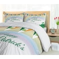 thumbnail image 5 of Ambesonne St. Patrick's Day Duvet Cover Sets, Rainbow Flags, 2-Queen, Multicolor, 5 of 7