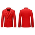 thumbnail image 2 of Letdown Men’s 2 Piece Formal Suit Set (Blazer Jacket & Pants), Slim Fit Two Button Dress Suit for Wedding, Business & Formal Events, 2 of 4