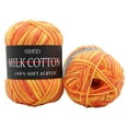 thumbnail image 2 of Pedty Soft Classic Multi Ombre Yarn By Loops & Threads - Yarn for Knitting Crochet Yarn 1Pc Chunky Colorful Hand Knitting Milk Cotton Knitting Crochet Blended Cotton K, 2 of 2