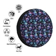 thumbnail image 4 of Rateoe Skull Flower Blue Pattern Tire Cover Wheel Protectors Weatherproof Wheel Covers Universal Fit for Trailer Rv SUV Truck Camper Travel Trailers Accessories-14 inch, 4 of 6