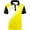 Yellow, variant on Hfolob Mens Polo Shirts Short Sleeve Patchwork Sports Button Collar T Shirt Casual Summer Beach Vintage Tops Size L