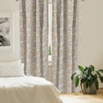 thumbnail image 2 of Ambesonne Botanical Curtains, Roses with Polka Dots, Pair of 28"x95", Tan Chestnut Brown, 2 of 5