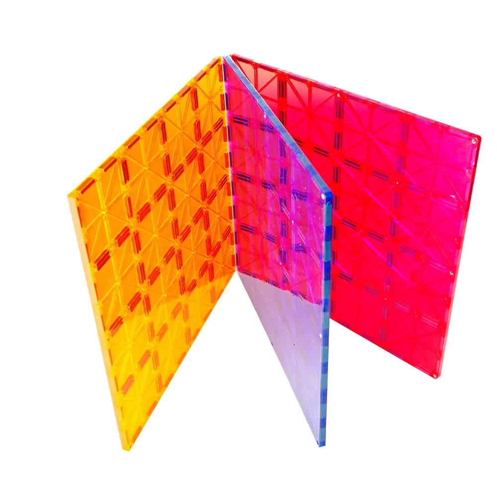 Mag-genius Magnet Tiles Super Big Magnet Toy Building Toy Board Size of 16  Mag-Genius Magnet Tiles 3 Different Colors Stabilizer 12" X 12" Magnet  Plates Compatible With Any Other Brand - Walmart.com