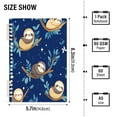 thumbnail image 3 of WOBOGO Cute Cartoon Sloth Pattern with Blue Background Notebook College Horizontal Grid Paper Ink Spill Resistant Water Resistant Cover 8.3x5.7x0.4in, 3 of 8