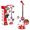 Red, variant on Kids Karaoke Microphone with Stand-Adjustable Height,Singing Toys Gifts ,4 Drum Sound Effects & 12 Dance Songs,Flashing Stage Lights