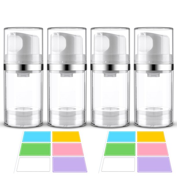 Dispensador de botellas con bomba sin aire Cosywell, 50 ml, paquete de 4