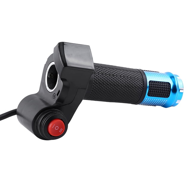 Twist Throttle Grips, 4 Colors Universal Voltage Throttle Grips 3 Speed With LED Display Screen Handle For Electric Bike