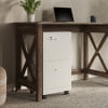 Lavish Home 2-Drawer File Cabinet with Lock and Rolling Wheels (White)