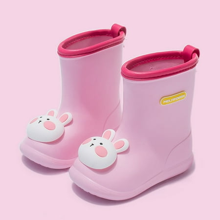 

TOWED22 Kids Slippers Girls Baby Boys Girls Waterproof Kids Shoes Toddler Rain BootsNon-Slip Baby Shoes Pink