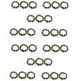 thumbnail image 1 of Luau Leis 30 Piezas Flores Artificiales Collares de Hojas de Lei Hawaiano Tropical para Disfraz de Hula Y Fiesta En la Playa, 1 of 5