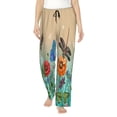 thumbnail image 1 of Xecao Colorful Plants And Insects for Women's Pajama Pants with Drawstring Waist and Side Pockets Lightweight Lounge Sleep Pants-Small, 1 of 6