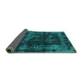 thumbnail image 2 of Ahgly Company Indoor Rectangle Abstract Turquoise Blue Modern Area Rugs, 2' x 4', 2 of 4