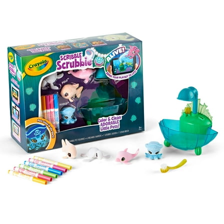 Crayola Scribble Scrubbie Ocean Pets Glow Lagoon
