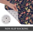 thumbnail image 6 of Sikiie Flower Print Flannel Anti-slip Floor Mat 16x24in, Thickened Dustproof Entrance Door Mat Floor Mat for Kitchen, Bathroom, Laundry Room, 6 of 7