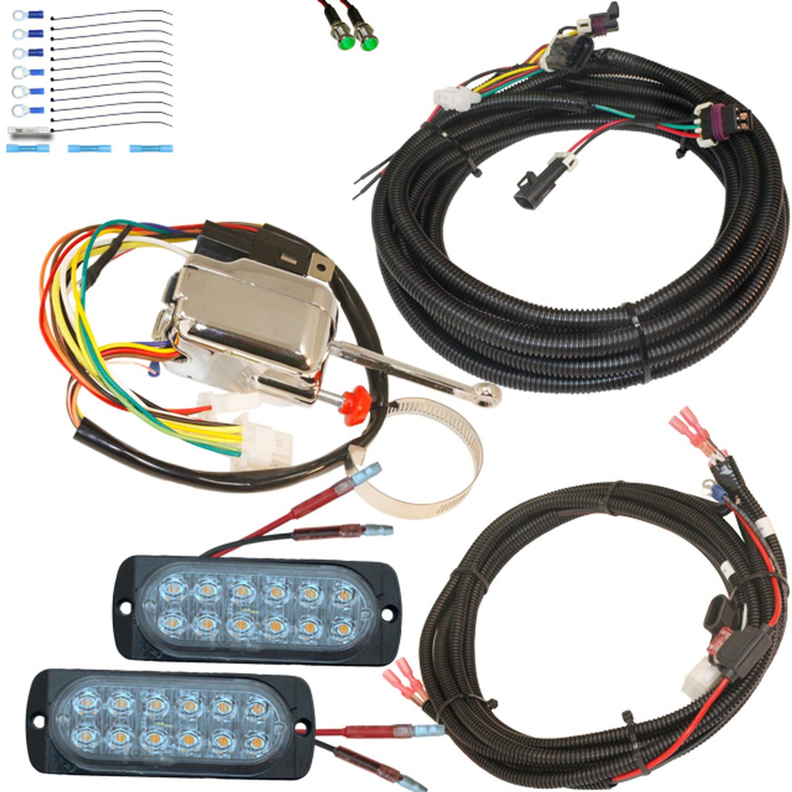 MCSADVENTURES Plug and Play Turn Signal Kit with Lever, Hazard 13