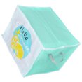 thumbnail image 4 of Bolsa de almacenamiento con cremallera, impermeable, a prueba de humedad y polvo, para colchas, ropa de cama, mantas y organizadores con asa (verde, blanco y naranja)., 4 of 14