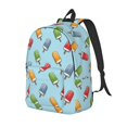 thumbnail image 1 of Balery Modern Ice Cream Mochila Clásica Impresa Básica para Viaje, Mochila Escolar Resistente al Agua, Mochila de Lona con Correas Ajustables-Medium, 1 of 5