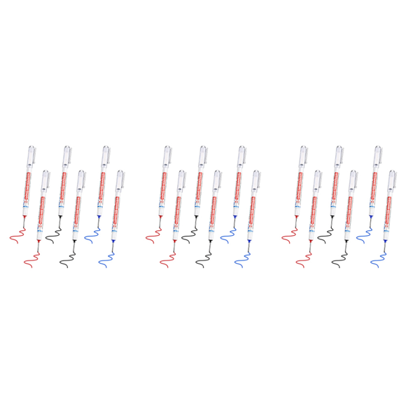 18Pcs Longue Tête Marqueur de Trou Profond Multifonction Long Nez Marqueur Trou de Forage Profond Charpentier Marque Marqueur Imperméable à l'Eau Stylo
