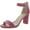 Raspberry smooth, variant on Womens Averly Faux Leather Open Toe Heels