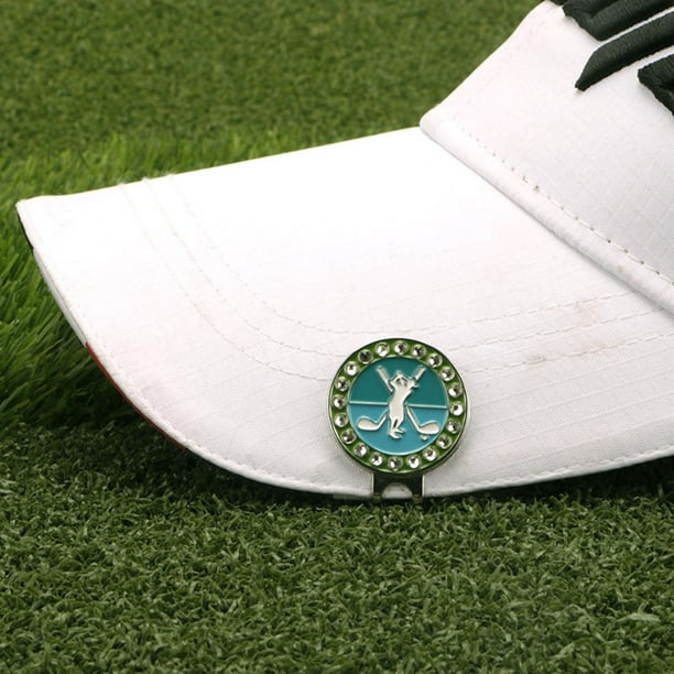 Marcadores de Pelota de Golf Señoras Mujeres Moneda Bola Marcador Golf Sombrero Clip Herramienta Fácilmente Conecte a Hat Caps Belt Gl C Soledad Marcador de pelota de golf
