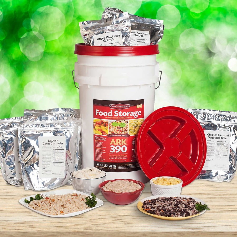 Chef's Banquet 390 Servings Emergency Food Storage Kit