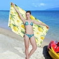 thumbnail image 6 of GZHJMY Lemon Beach Towel,Absorbent Quick Dry Sport Towel Oversized Lightweight Soft Bath Towel for Travel Sports Pool Swimming Bath Camping 31x71in Bath Towels, 6 of 7