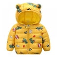 thumbnail image 2 of Bullpiano Toddler Baby Boys Girls Winter Coats Kids Warm Hoods Light Puffer Down Jacket Outwear For 1-5 Years, 2 of 5