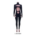 thumbnail image 4 of Sonducket Mono negro fácil de llevar y a la moda para mujer, mono largo sin esfuerzo para mujer conjuntos de ropa, 4 of 6