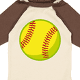 thumbnail image 4 of Inktastic Personalized Softball Boys or Girls Long Sleeve Baby Bodysuit, 4 of 5