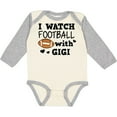 thumbnail image 3 of Inktastic I Watch Football with My Gigi Boys Long Sleeve Baby Bodysuit, 3 of 5