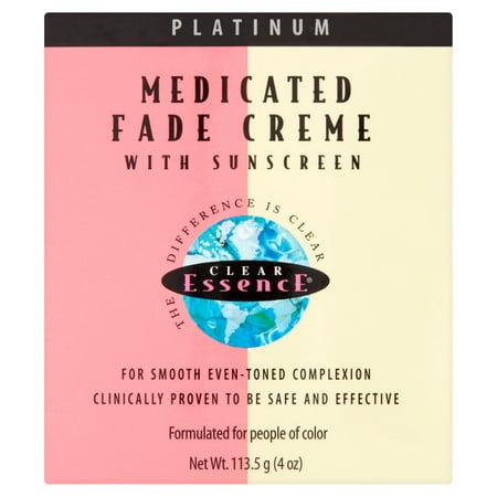 Clear Essence Platinum Medicated Fade Crème avec crème solaire 4 oz