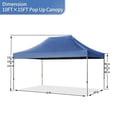 thumbnail image 2 of Euroco 10x15 Pop Up Canopy Tent, Heavy Duty Party Tent with 4 Sidewalls UV Waterproof Protection, 3 Height Adjustable Outdoor Canopy Tent for Weddings, Events, and Backyard Gatherings, Navy, 2 of 9